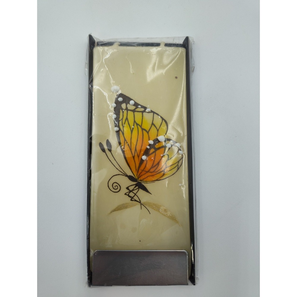 Flatyz Twin Wick Flat Candles BUTTERFLY 6" X 2.5" Hard To Find Collectable 📸👀‎
